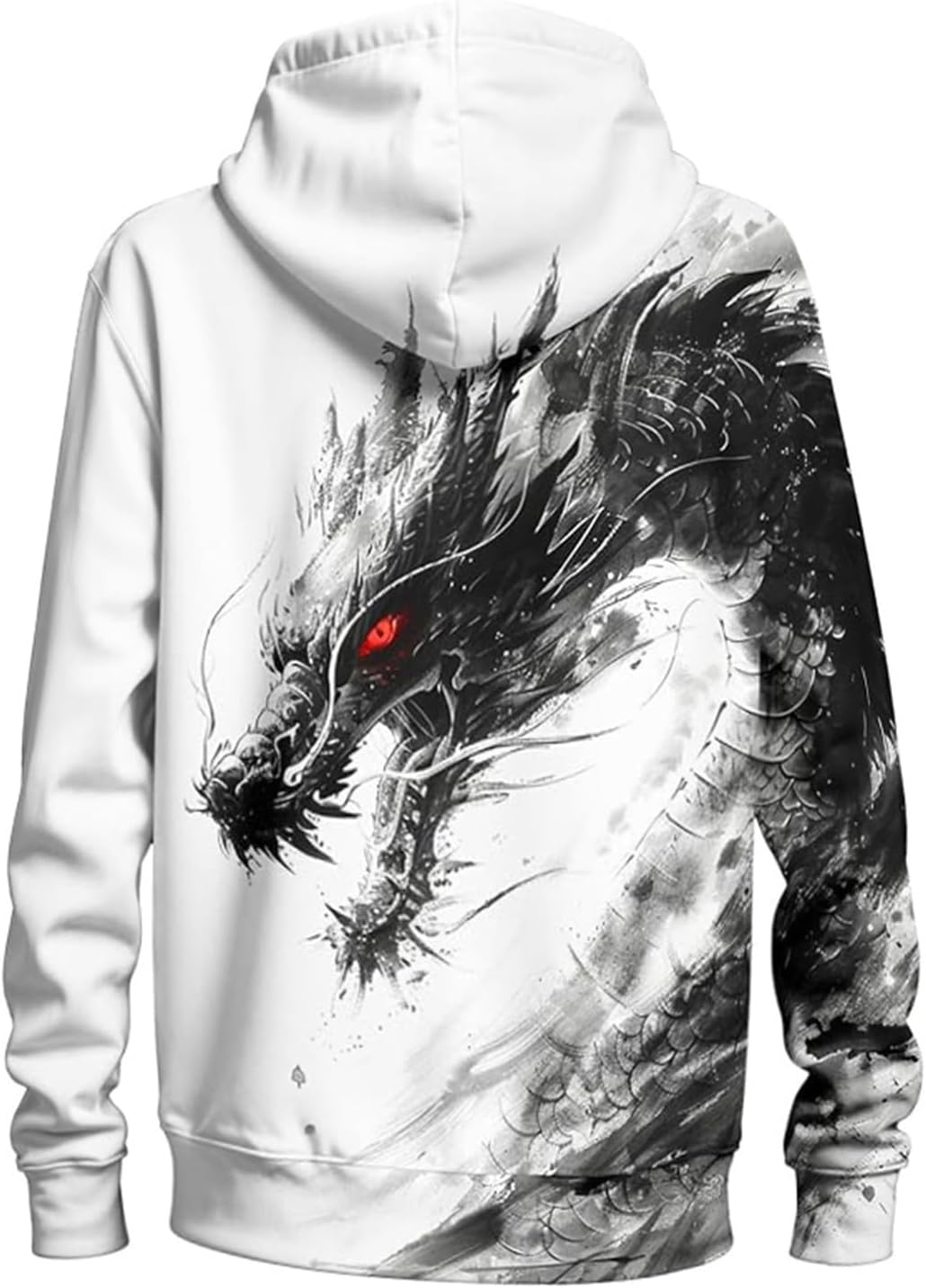 Lightweight Hoodies For Men Long Sleeve Printed Pullover Sweatshirts Plus Size Trendy Outfit With Pocket For Walking Outdoor