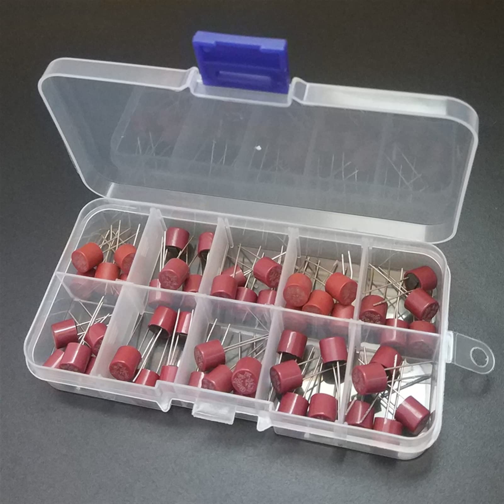 Fusible 50 pièces boîtier assorti de calibres variés 0.5A à 10A pour l'électricité