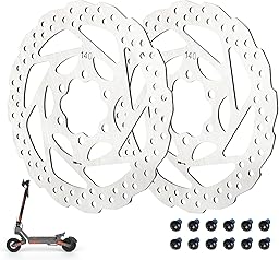 ulip Lot de 2 disques de frein pour scooter - 140 mm - Avec 12 vis - Convient pour scooter KuKirin G3, G2 Master, KUGOO G4