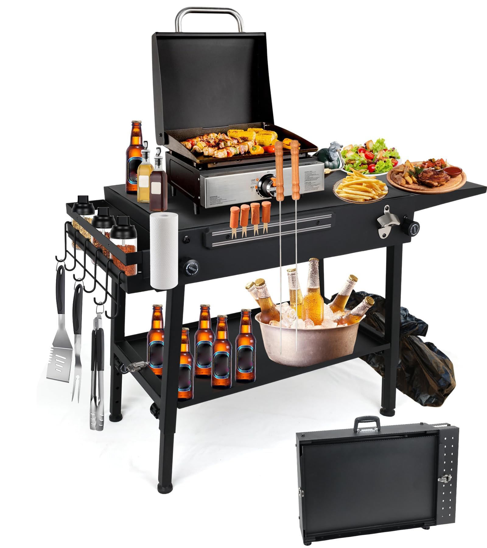 Amazon.com : ELITEWILL Griddle Stand With Wheels Portable Outdoor