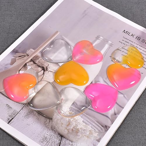 Miniatura 3 de 2 moldes de silicona con forma de corazón, molde de joyería de fundición en forma de corazón para hacer aretes y proyectos de manualidades