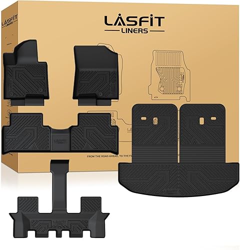 Miniatura 28 de LASFIT Alfombrillas para automóvil, para todo tipo de clima, elastómero termoplástico personalizable, fácil de limpiar, resistente, no se doblan