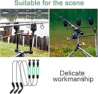 Vista 8 de Toddmomy 3 unids Pesca Alarma Accesorios de Pesca Carpa Bite Indicador Percha Rack