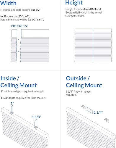 Miniatura 7 de CHICOLOGY Persianas para ventanas, mini persianas, persianas de puerta, persianas y persianas, persianas para cámper, mini persianas para ventanas,
