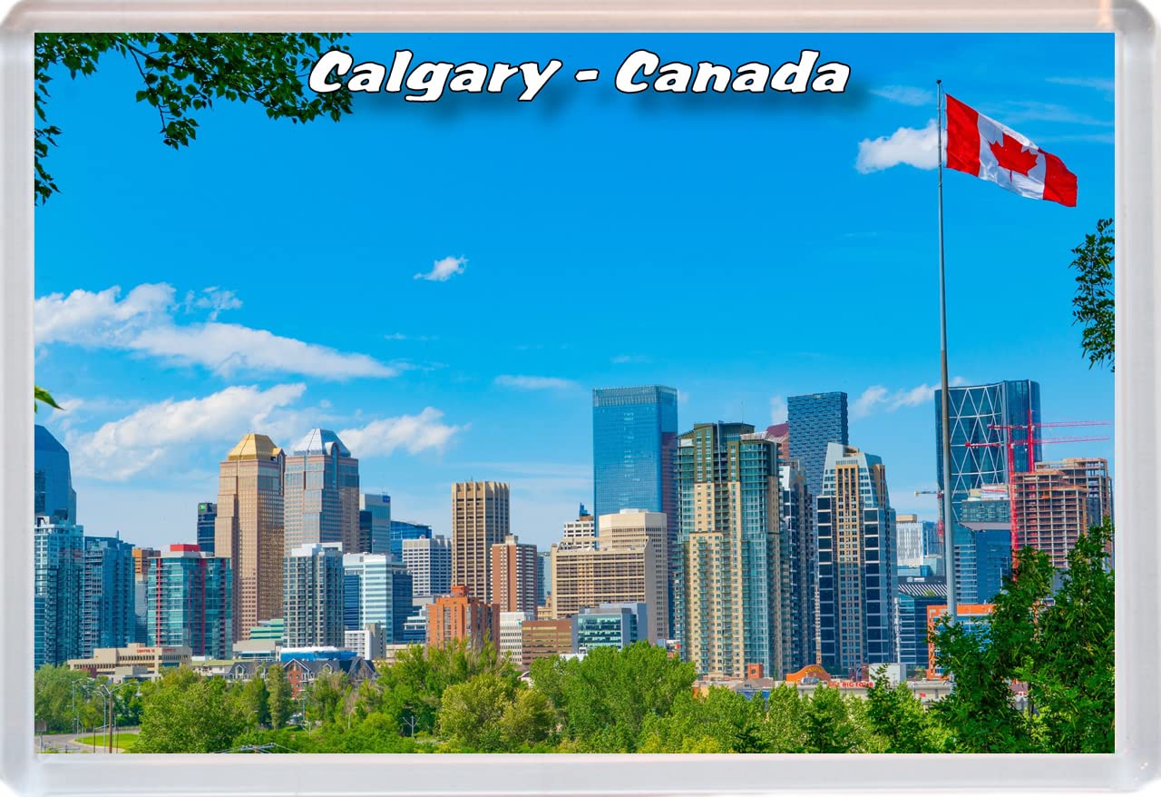 Calgary - Canada - 96 x 67mm Jumbo Fridge Magnet/Magnets BBSFHM484