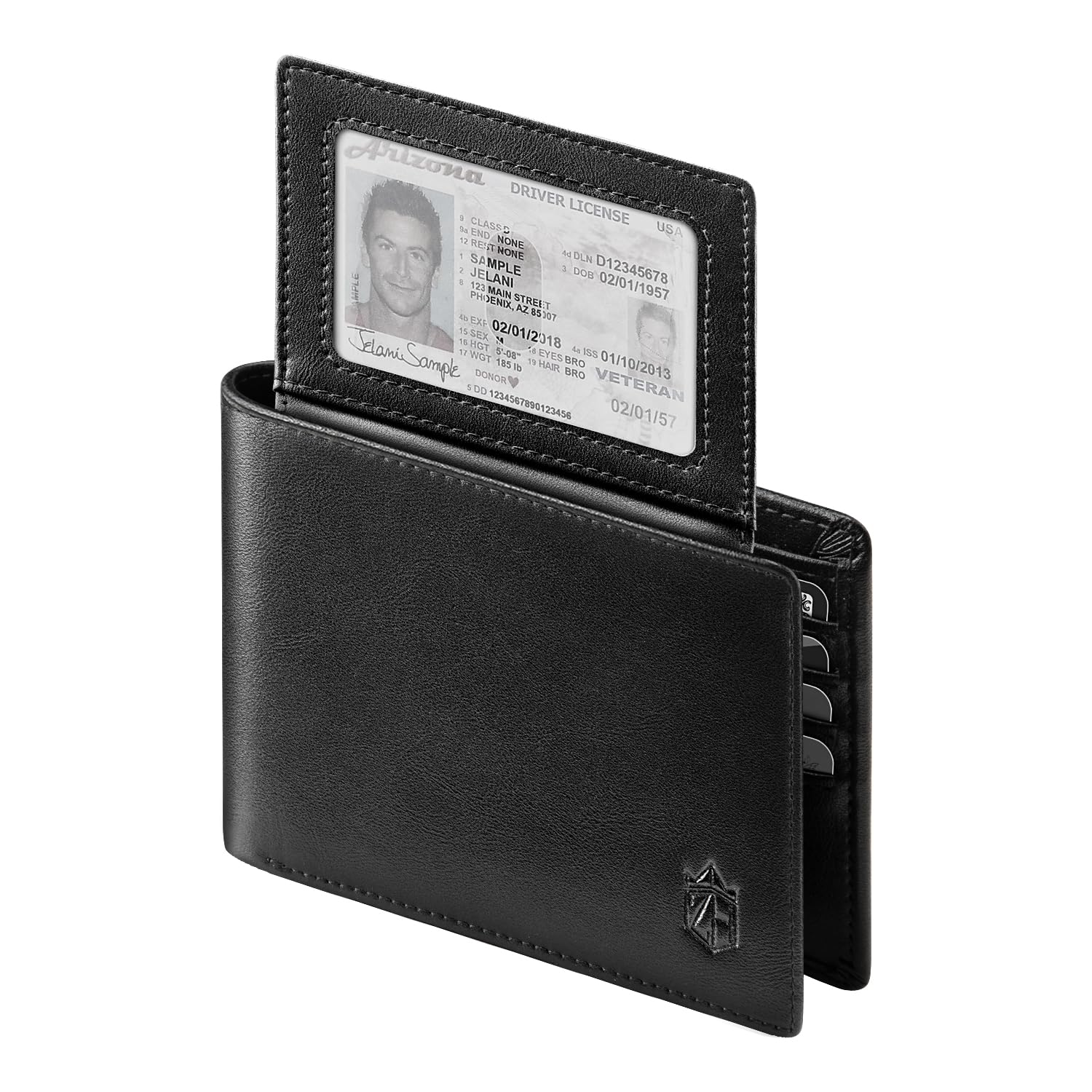 Zitahli Wallet for Men 12 Card Holder Slim Rfid Leather 2 ID Window Wallets With Gift Box Men's Accessories