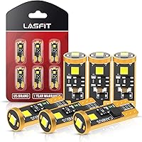 Vista 25 de LASFIT 194 LED Bulb 6000K White, T10 168 2825 W5W LED Replacement Light Bulbs, For Dome Map Light, Door Light, Courtesy Light, License Plate Light