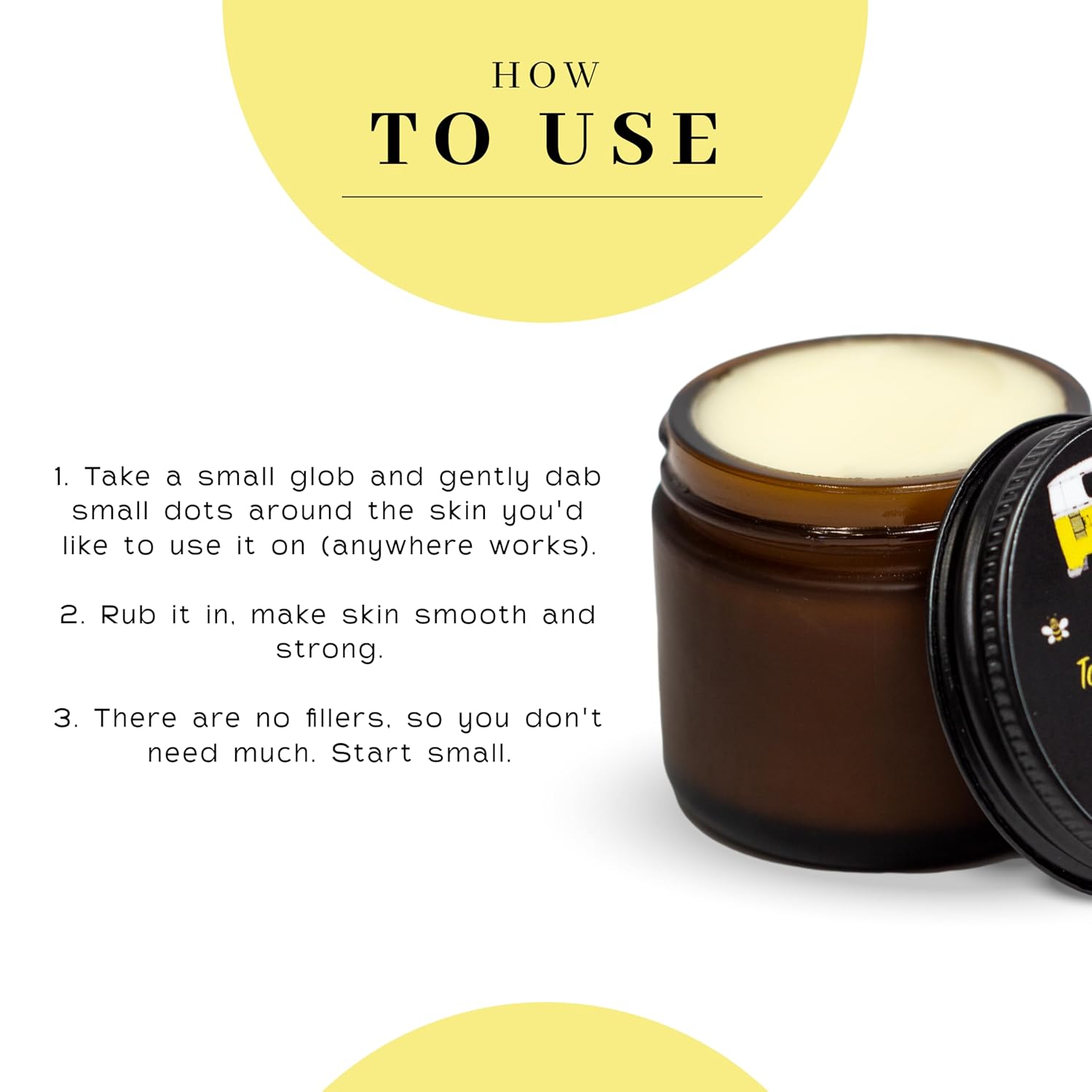 Vanman’s Tallow and Honey Balm - Grass-Fed/Finished Bison Tallow, Raw Manuka Honey, Organic Royal Jelly, Beeswax, Cold Pressed Olive Oil - Unscented Tallow Skin Care for Dry Skin - 2.4 oz