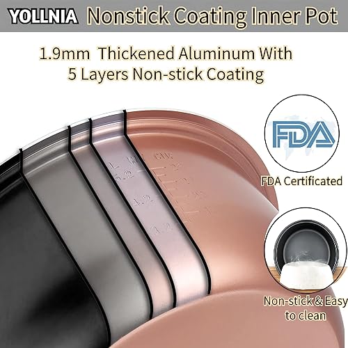 Miniatura 7 de Arrocera comercial y 45 tazas (cocidas) de arroz grande  Calentador de arroz comercial de 8.17 cuartos de galón  Arrocera eléctrica de cocción