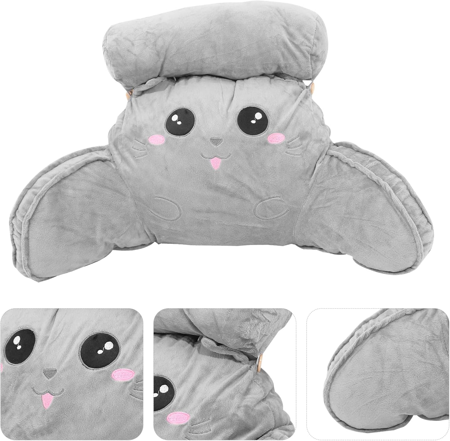 Pillow Arms Backrest Pillow Soft Bed Couch Floor Back Support for Neck Waist