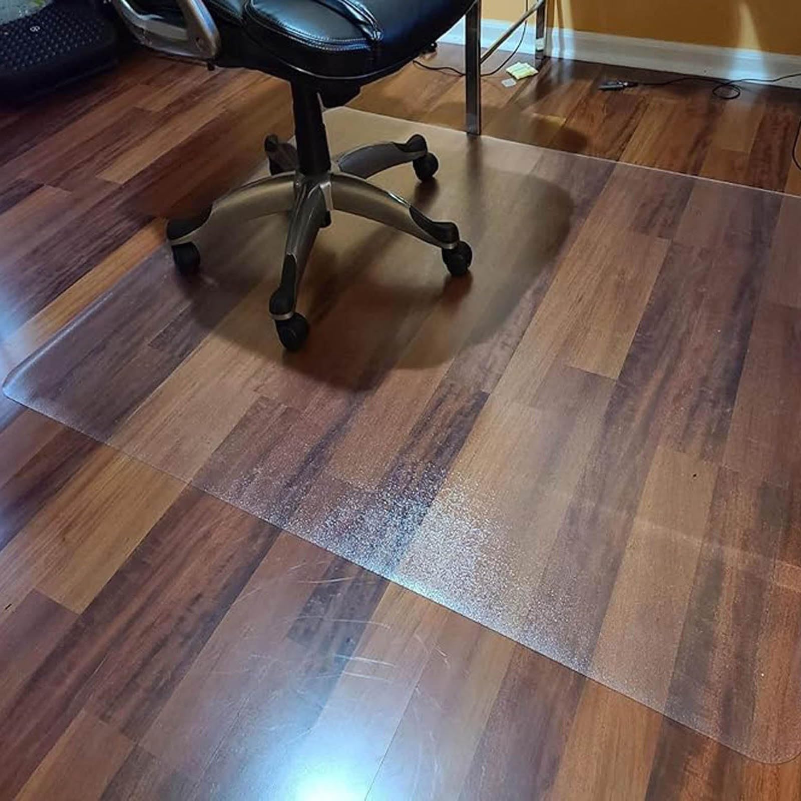 Transparente Bodenschutzmatte für Bürostuhl, 90 x 120 cm, 100 x 120 cm, 100 x 140 cm, 150 x 200 cm, 2 mm dick, Schreibtischunterlage für Computerstuhl, rutschfeste Oberfläche