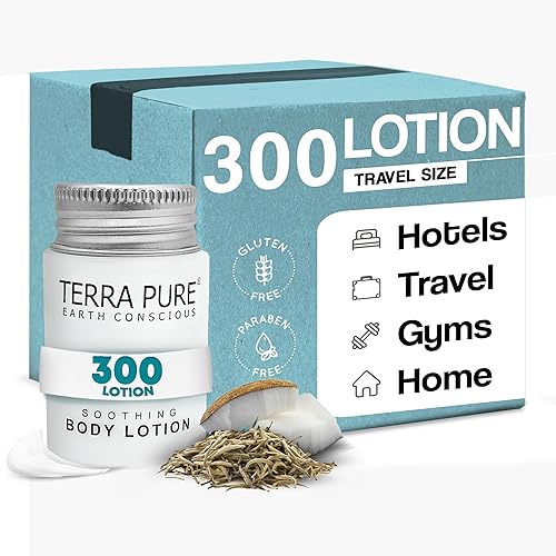 Miniatura 10 de Terra Pure White Tea  Coconut Lotion Travel Size Hotel Amenities 1 oz Caja de 100