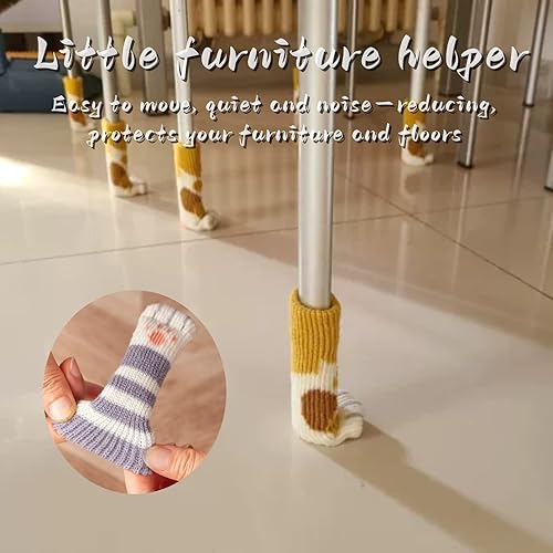 Miniatura 4 de 20 calcetines para patas de muebles, calcetines para patas de silla, protectores de suelo para patas de silla, calcetines de muebles para patas de