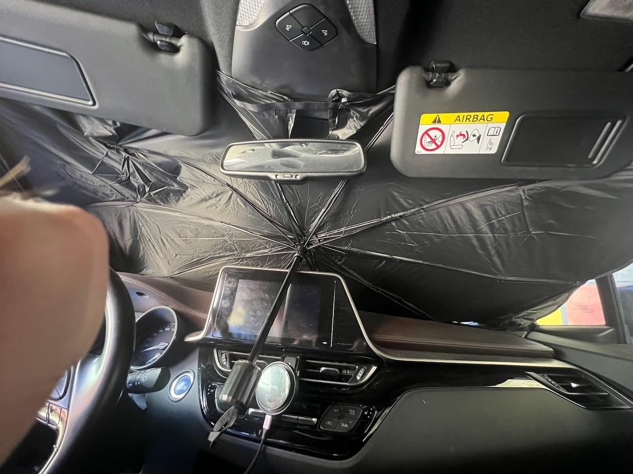 Parasole Auto Pieghevole - Scherma 98,6% Raggi UV - Universale Per Auto E SUV