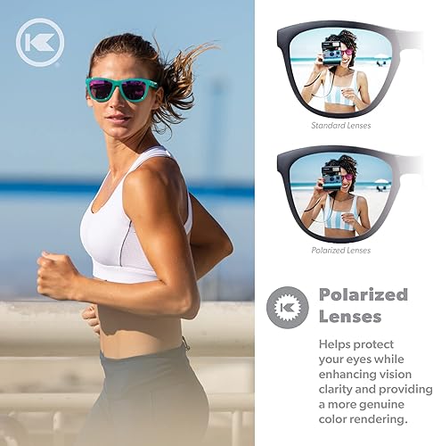 Miniatura 5 de Knockaround Fast Lanes and Fast Lanes Sport - Gafas de sol ligeras polarizadas para hombres y mujeres, protección UV400, correr