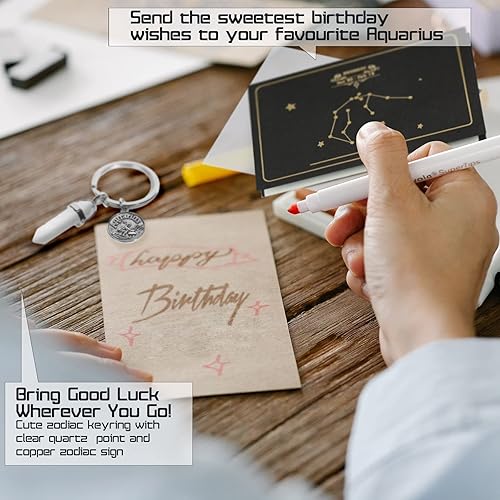 Miniatura 4 de Regalos de Tauro para mujer (14 piezas) Juego de cristales del zodiaco Tauro Regalos de astrología para mujeres Cristales reales y piedras