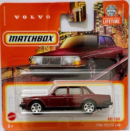 Matchbox 2024 - 1986 Volvo 240 [Burgundy Red] Red 88/100