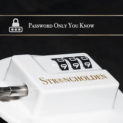 Miniatura 4 de Strongholden - Combinación de cerradura para refrigerador, a prueba de niños, bloqueo de congelador a prueba de niños, cuida a tu familia con
