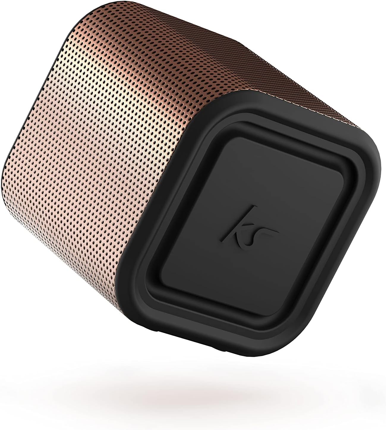 Kitsound Boomcube 15 Portable Bluetooth Speaker, 14 Hours Playtime, True Bass Eq Mode, Ipx4 Water Resistance, Stereo Pairing, Rose Gold