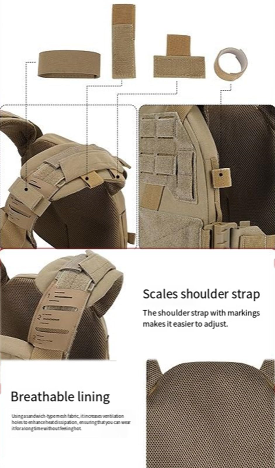 Chaleco Táctico Militar Al Aire Libre Tactical, Chaleco Airsoft con Sistema MOLLE Chaleco De Combate Ajustable Asalto Entrenamiento Combate Protector Adultos Juego Campo CS Al Aire Libre