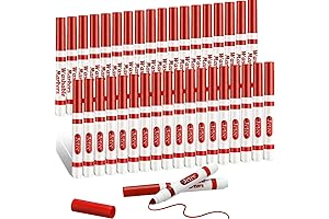 Janlaugh Washable Markers: 36 Large Crimson Markers