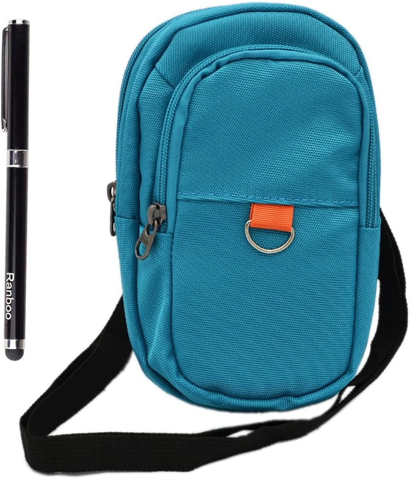 Nyz Rock Climbing Outdoor Universal Carrying Travel Hiking War Game Carry Multipurpose Big Capacity 2 Layers Cellphone Nylon Hook Pouch /Tools Belt Waist Bag Quiksilver/ Pocket Money Purse / Armband Case Pouch for Apple Iphone 6 Plus , Samsung Galaxy Note 4 , Note 3, Mega 6.3/5.8, Note Edge, S3 S4 S5 ,Lg G3 G2 ,Htc One Max M7 M8 , Sony Xperia Z Z2 Z3 ,Google Nexus 5 ,Moto X , Nokia Lumia 1020 /920/925/929/930/1520/1320 and More (Blue)