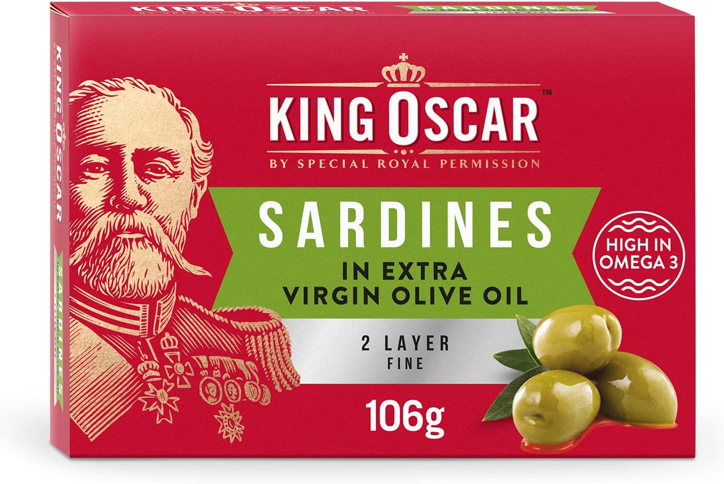 King Oscar Sardines in Extra Virgin Olive Oil 106 g Amazon.co.uk Grocery