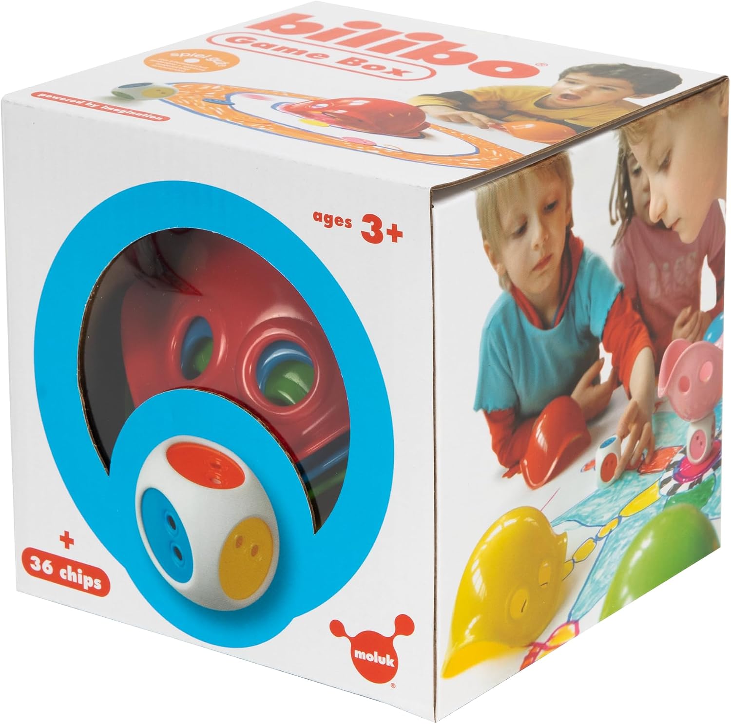 Fat Brain Toys Bilibo Game Box by MOLUK - Open-Ended Boardgame Set for Kids 3+