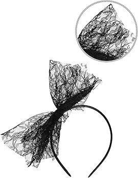 Yolev Accessoires De Déguisement Années 80 Avec Bandeau En Dentelle Boucles Doreilles Eclair Neon Gants En Resille Bracelet Amz