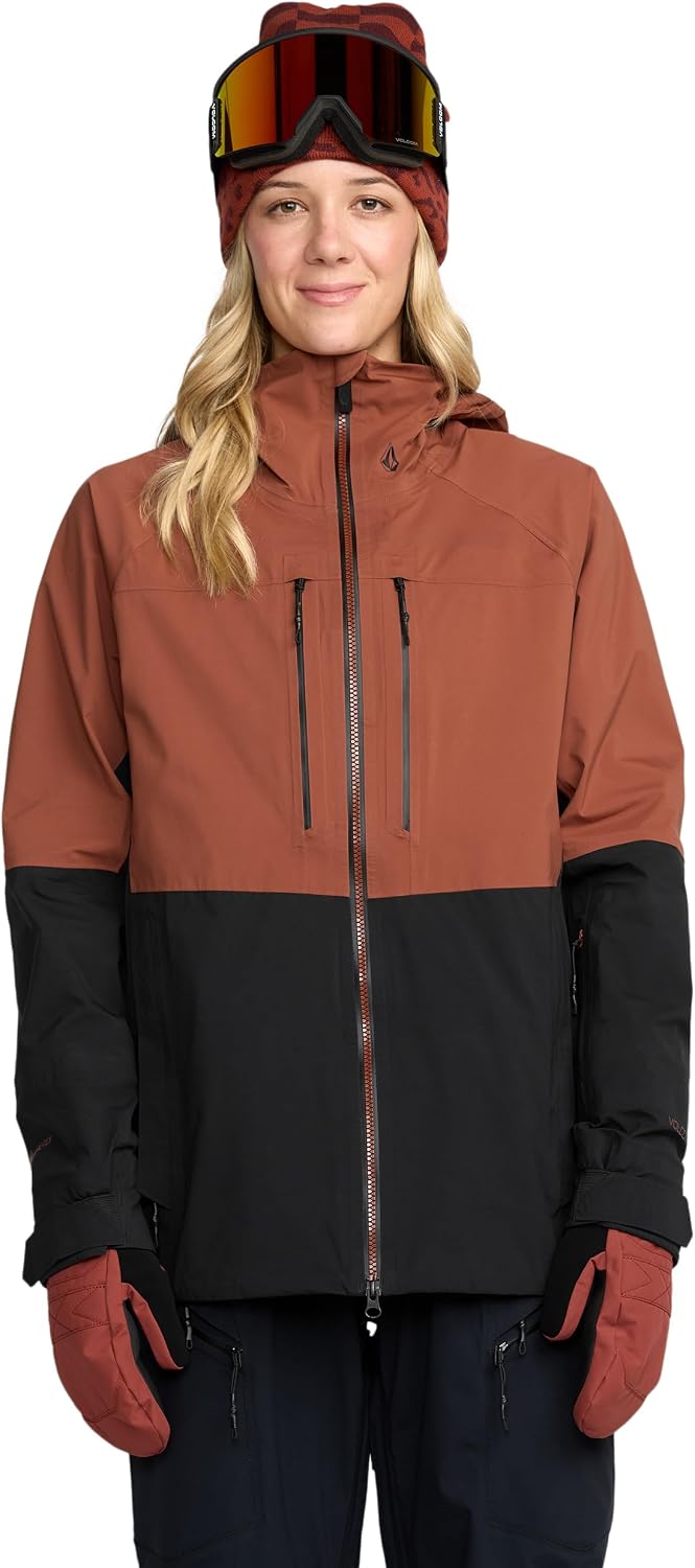 Volcom Women's Vs 3l Stretch Gore-tex Snowboard Jacket – Waterproof Breathable Shell