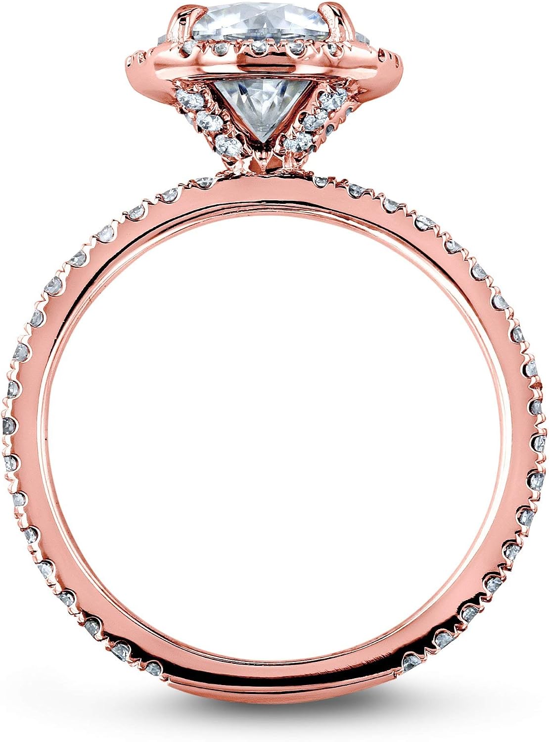 Kobelli 1 7/8 CTW Round Moissanite (G-H) Floating Halo Engagement Ring