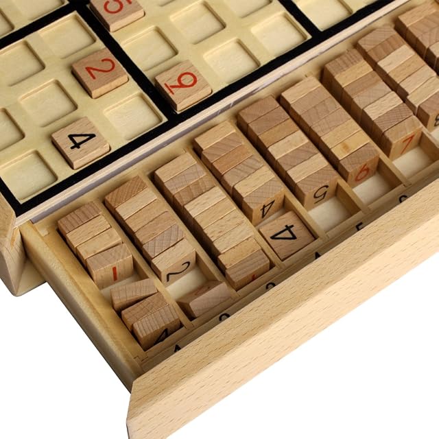 Foto 6 de 6 de Andux Zone Madera Sudoku Juegos de Mesa con cajón SD-02 (Negro)