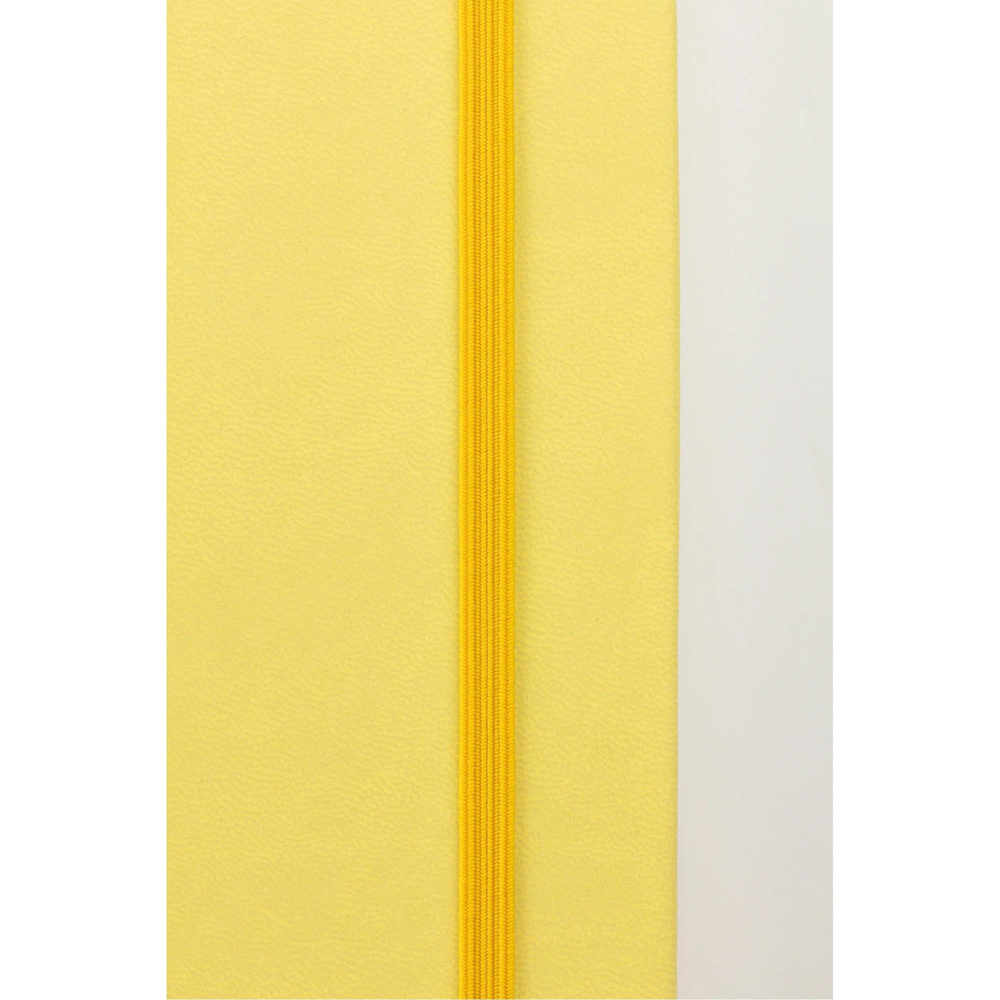 Darwi For You DF80014210002C - Szkicownik szyty 14x21 cm 140 g - 80 arkuszy papieru do rysunku - twarda okładka jasnożółta