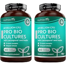Nutravita Probiotics 60 billion CFU - 21 cultures complex + Lactospore