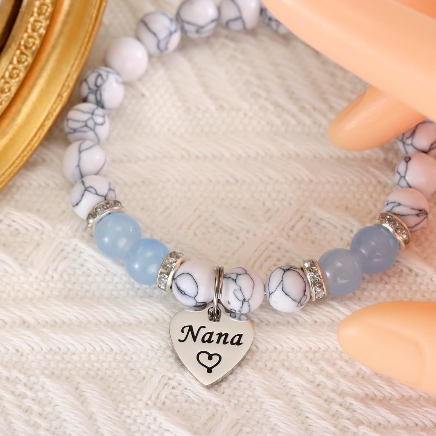 HUTIMY Nana Bracelet Gifts for Grandma Birthday from Grandkids Jewelry Custom Women Nana Gift - Image 7