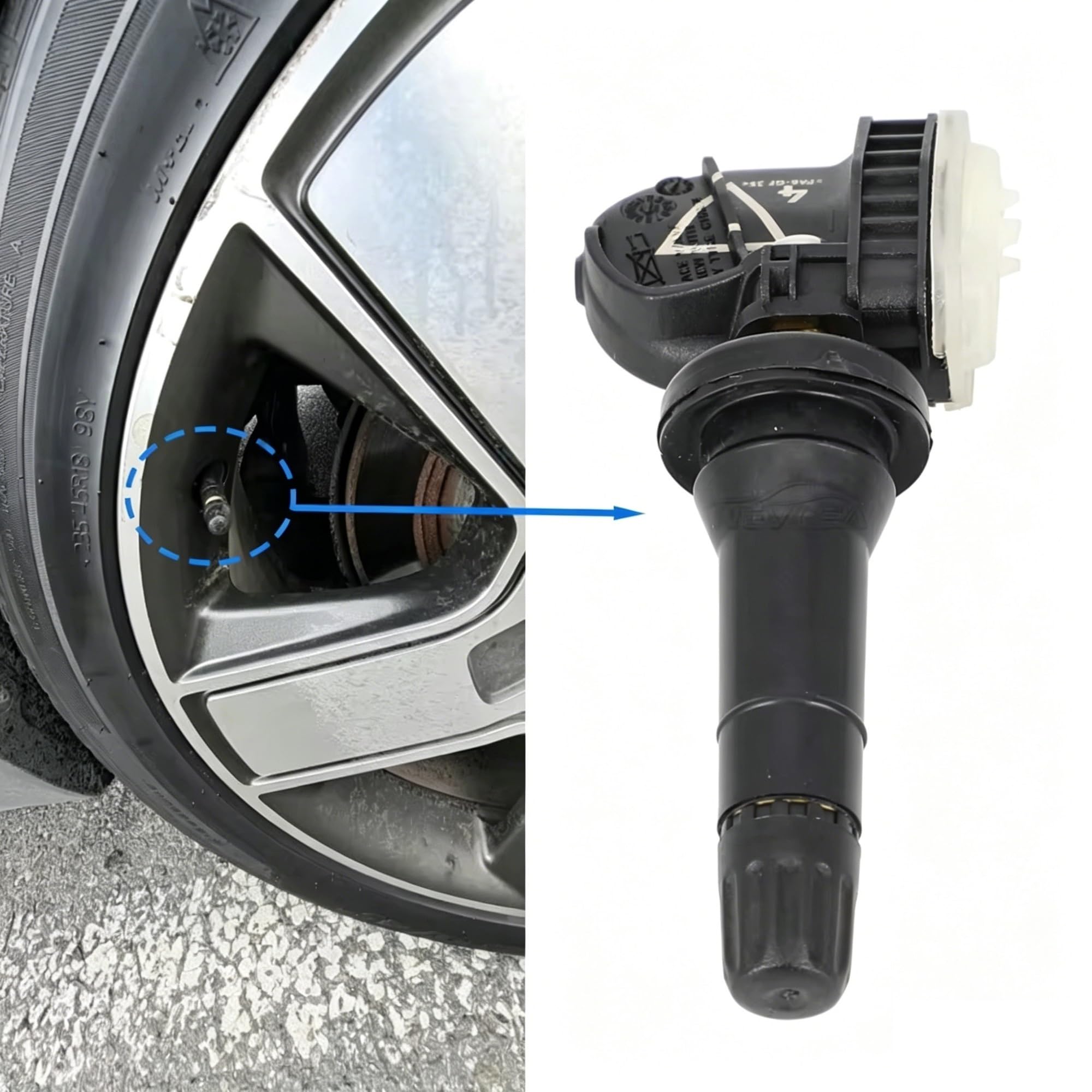 Czujnik TPMS do GMC, Acadia, Savana, Sierra, Terrain i Yukon 13598773