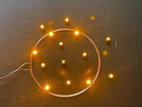 Miniatura 5 de Taidacent Bobina LED inalámbrica de 5 V remota de 3.150 in y 10 LED inalámbricos coloridos LED inalámbricos módulo de carga inalámbrica de inducción