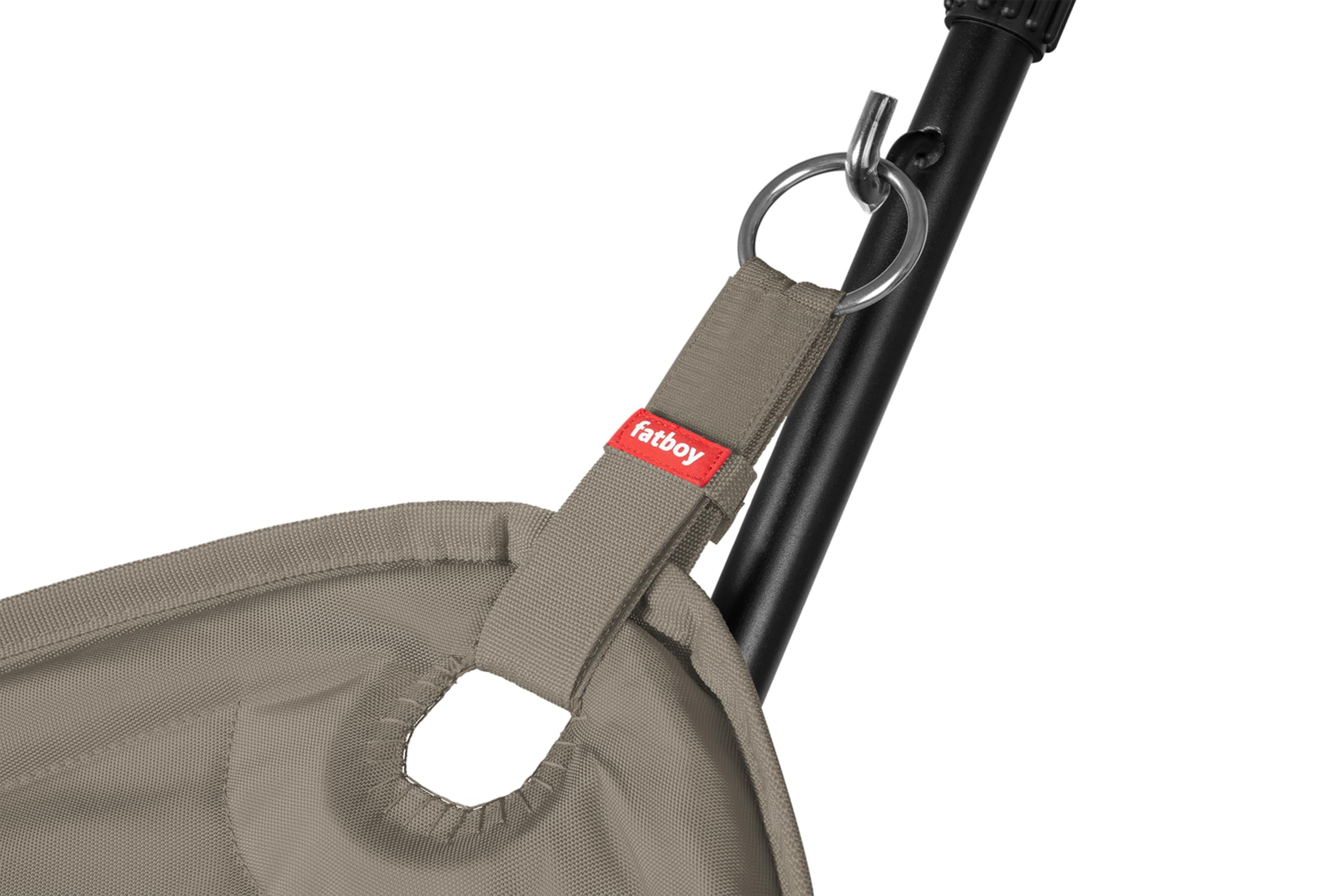Fatboy Headdemock Hängematte - Klappbare Hängematte mit Gestell - Outdoor geeignet für Camping, Garten & Terrasse - Reise Hängesessel aus Polyester für bis zu 150kg - 270 x 138 cm - Taupe
