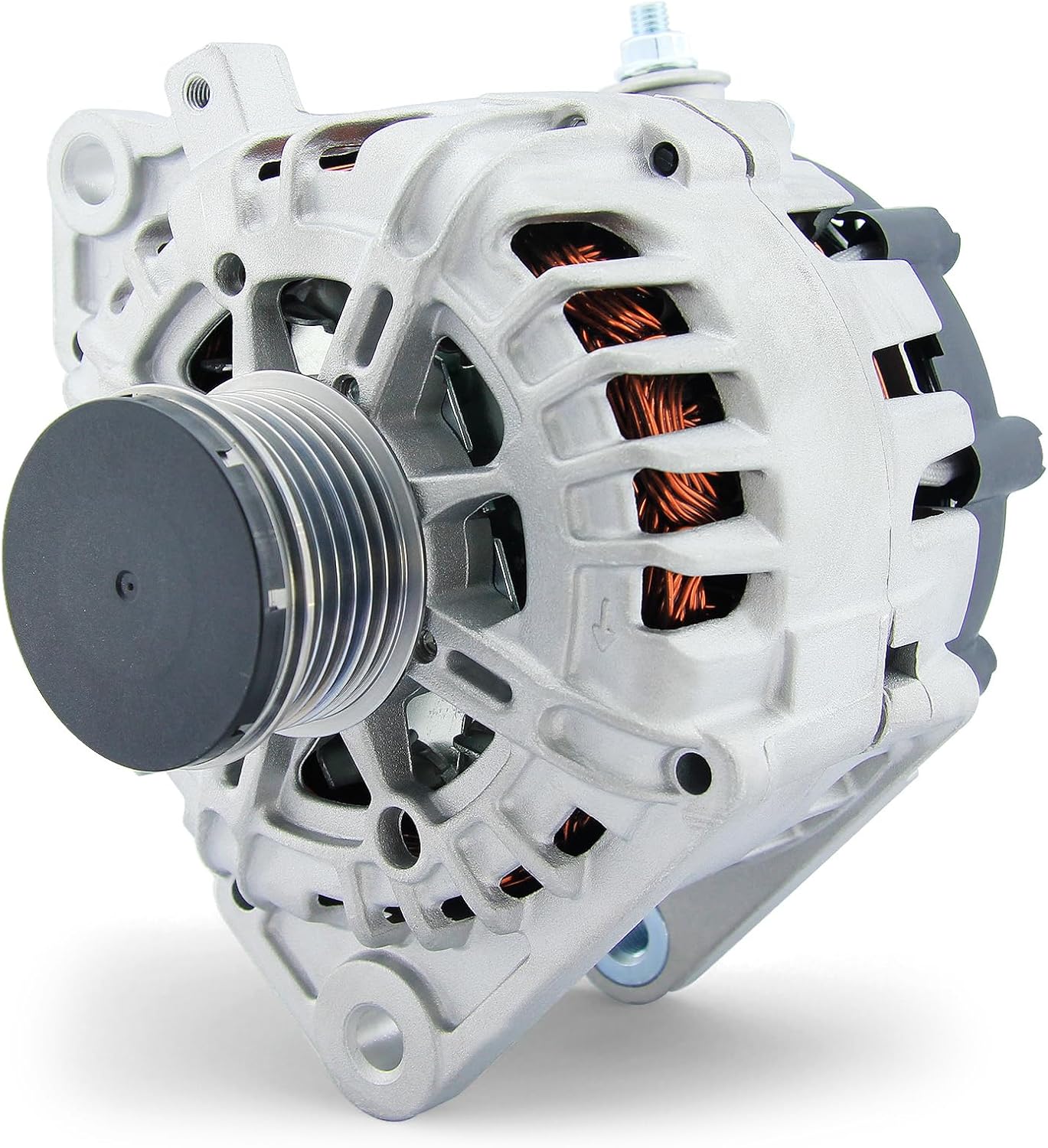 11258N New Alternator Fit for 3-Pin 2007-2012 Nissan Altima Sentra L4 2.5L, 07 08 09 10 11 12, 2011-2013 Rogue, 2013 Altima Coupe S, 12V 110Amp 6-Groove, TG12C032 TG12C116400-40102 11458