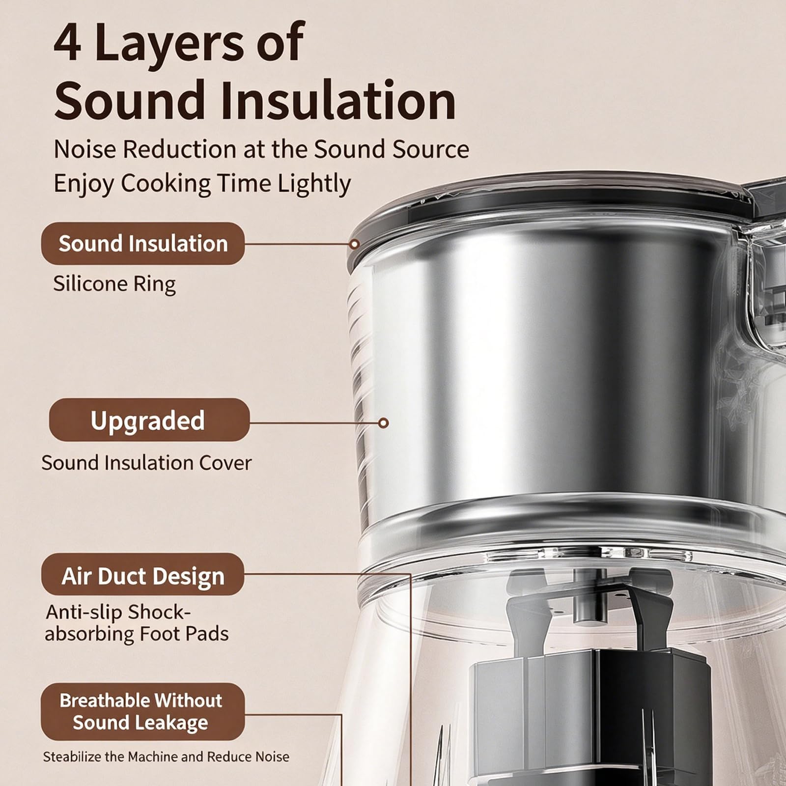 Molinillo de grano eléctrico de 600 W, molinillo de especias eléctrico de acero inoxidable de 600 ml con 12 cuchillas para granos secos/húmedos, café, raíces, nueces