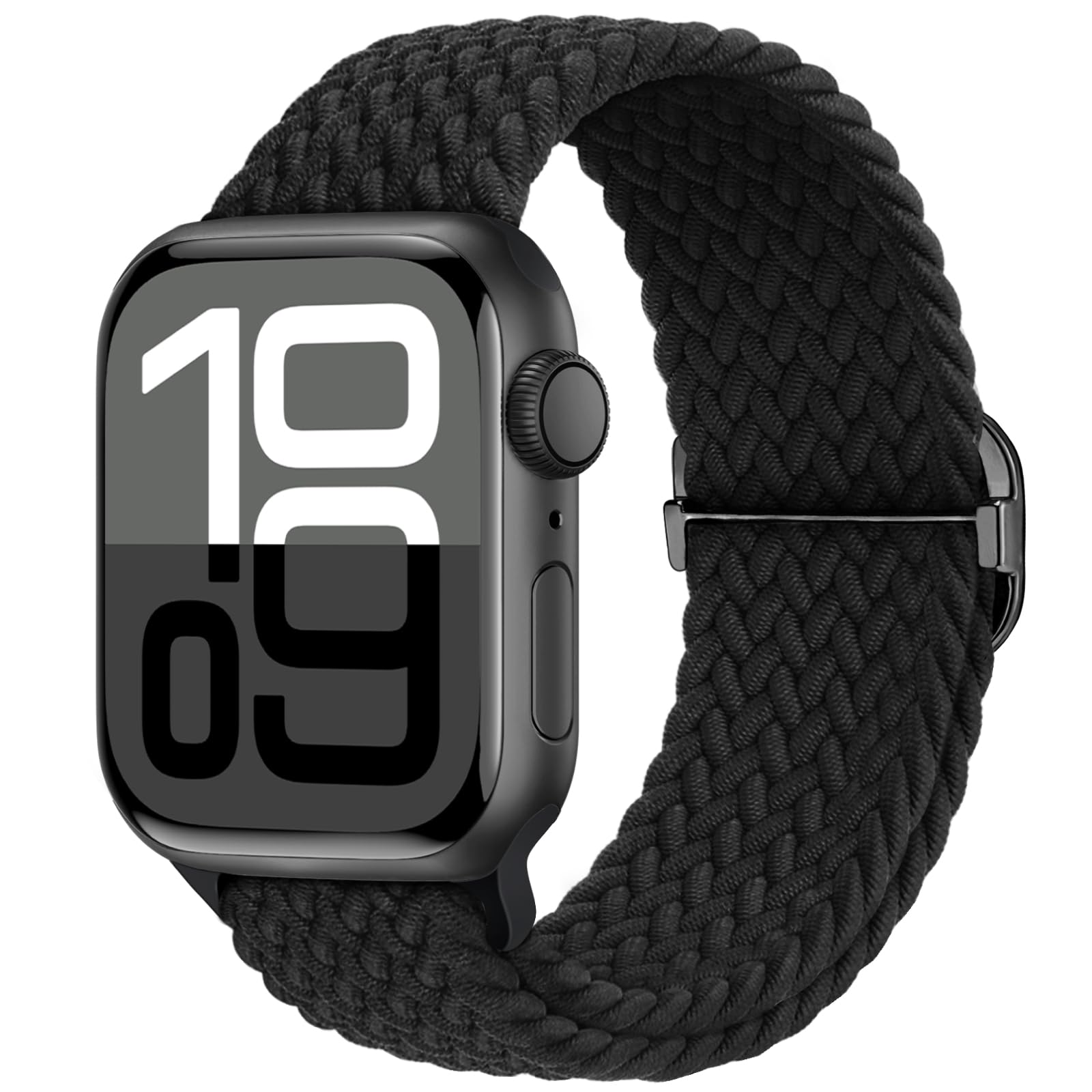 Braided Stretchy Nylon Band Compatible for Apple Watch Bands Women Men