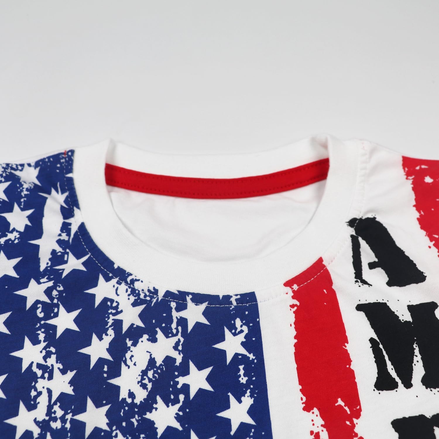 Toddler Boy Girl 4th of July T-Shirt American Flag Tee Kids Patriotic Outfit Short Sleeve Shirt Tops 2-7T