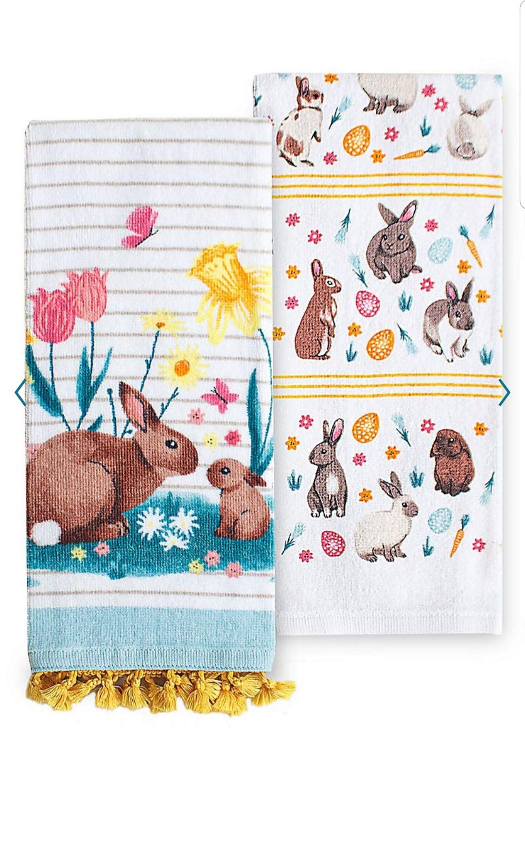 Celebrate Easter Together Mom & Baby Bunny Kitchen Towels 2-Pk