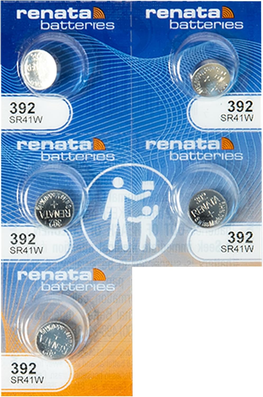 Renata Batteries 392 Silver Oxide Watch Battery (5 Pack)