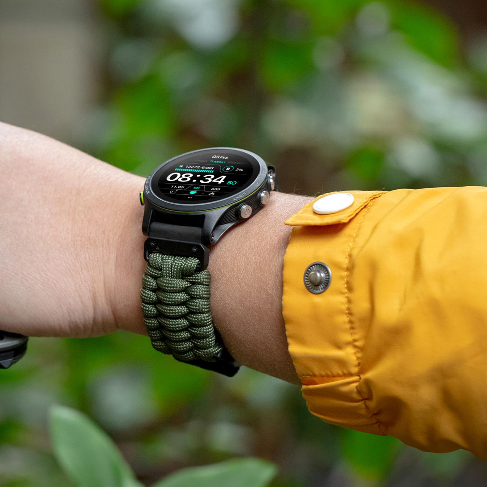 Paracord-Armband Für Garmin-Uhren – 20mm, 22mm, 26mm, Robustes Nylonband Mit Schnellverschluss, Vielseitige Farben