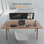 Mount-It! Dual Monitor Stand, Full Motion Desk Mount for 2 Screens up to 32” and 19.8 lbs Each, Tilt Swivel Rotate, VESA 75x75 & 100x100, Adjustable Dual Screen Arm with C-Clamp or Grommet | Holds up to 19.8 lbs Each, Full Motion Tilt Swivel Rotate,