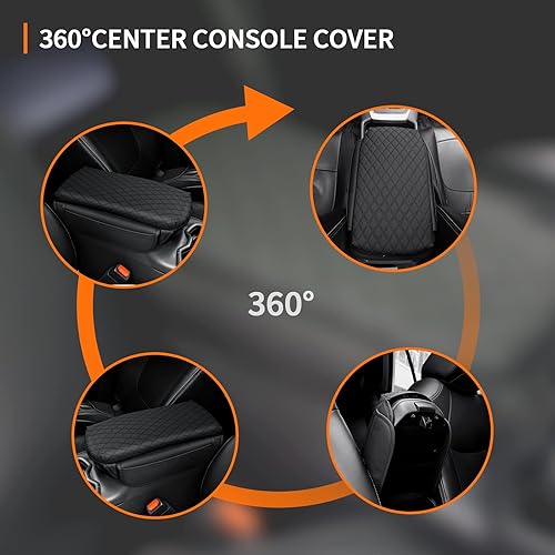Miniatura 7 de Funda de Consola Central para Toyota RAV4 2019-2023 2024 2025 2026 Funda de Reposabrazos Funda de Consola Central Almohadilla Accesorios Interiores