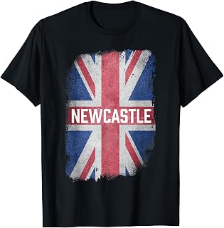 Newcastle | British United Kingdom Flag Vintage UK Souvenir T-Shirt
