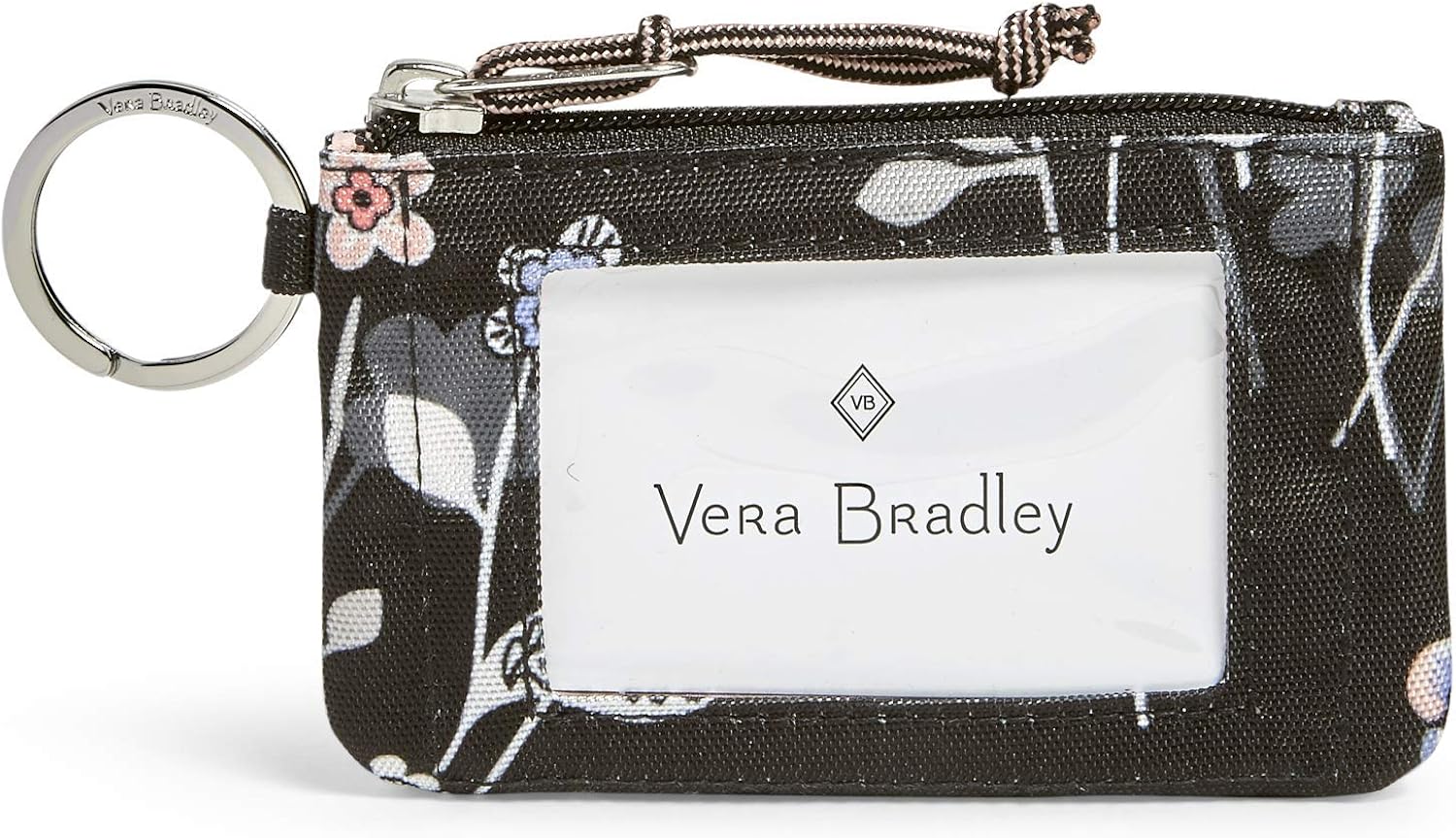 Vera Bradley Women's Wallet Lighten Up Zip ID Case, Ditsy Dot, One Size