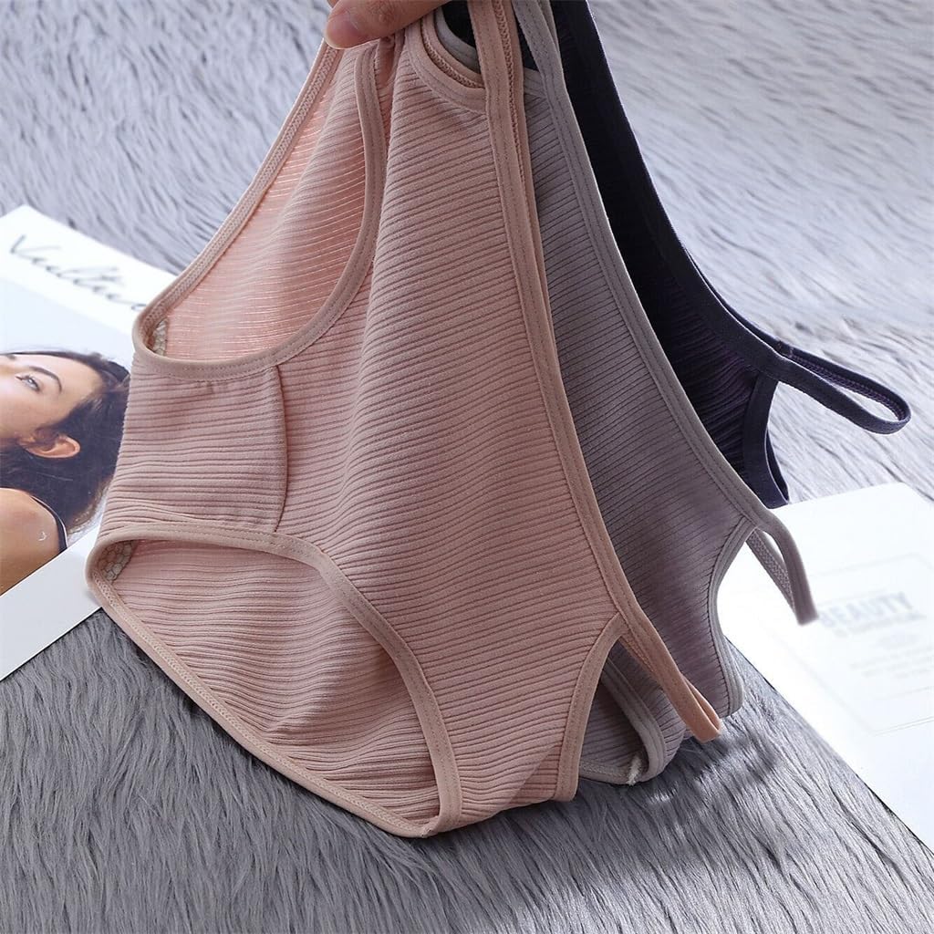 Underwear Women's Cotton Crotch Mid-waist Large Size Bag Hip Japanese Sexy Girls Seamless Thin Belt Briefs